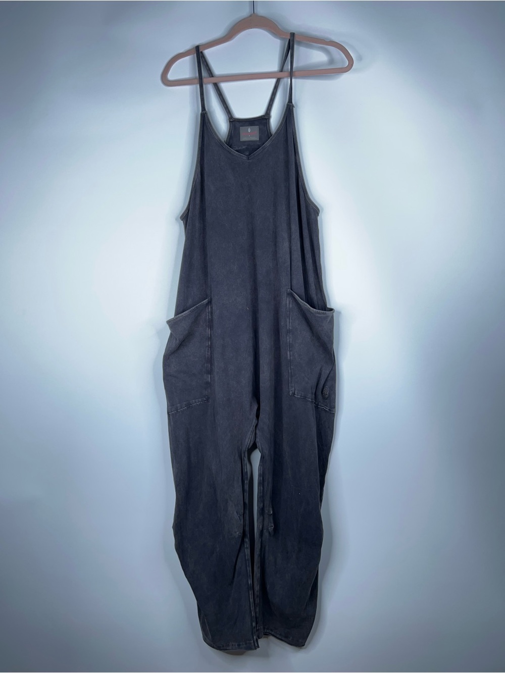 FP Movement Hot Shot Onesie Charcoal Gray Black Jumpsuit Small Relaxed Small